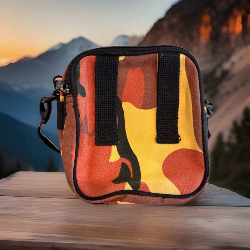 Rothco Excursion Organizer Crossbody Bag /Purse - Savage Orange Camo